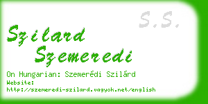 szilard szemeredi business card